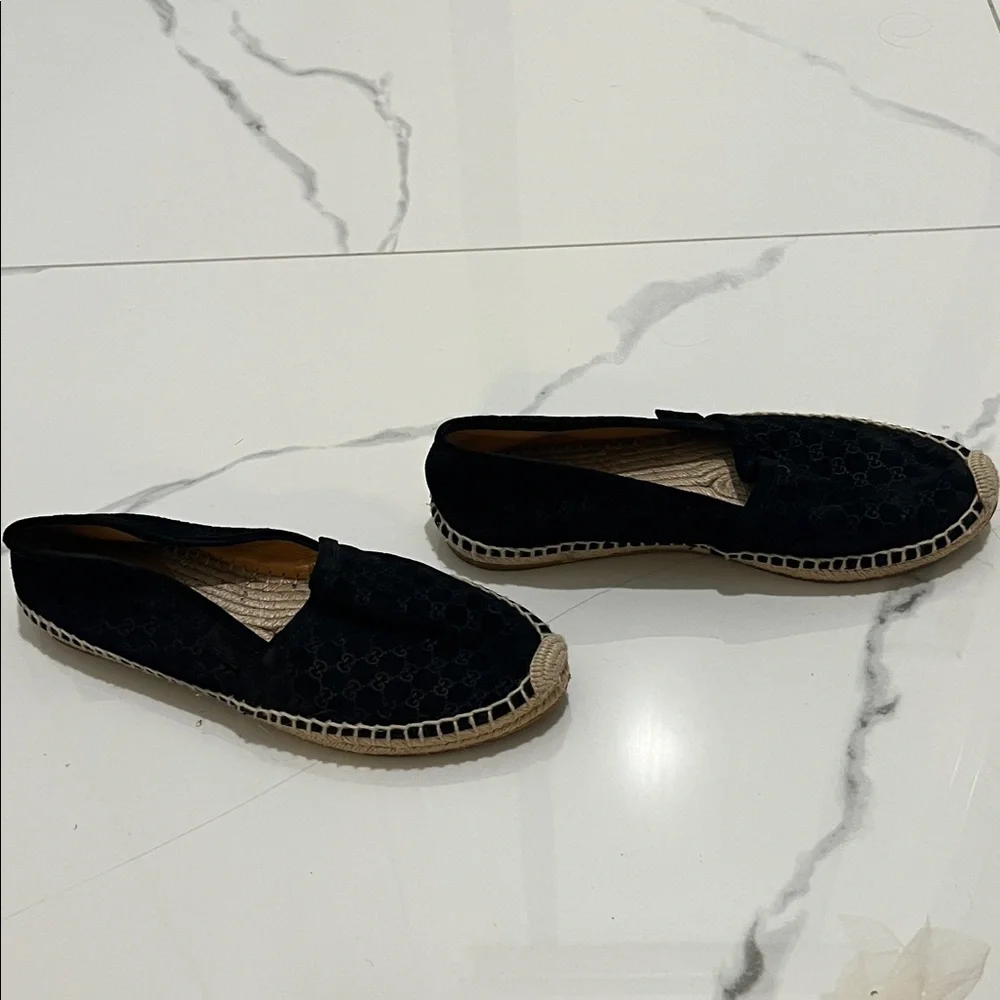 🚨SEND OFFERS🚨 Gucci Black Canvas Espadrilles